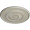 Ekena Millwork Large Floral Ceiling Medallion, Hand-Painted Pot of Cream Crackle, 41 1/8"OD x 2 1/2"P CM41FLPCC - alternate 4